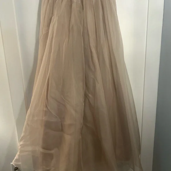 Alice + Olivia Abella Organza Maxi Skirt Nude/Dusty pink - Picture 7 of 16